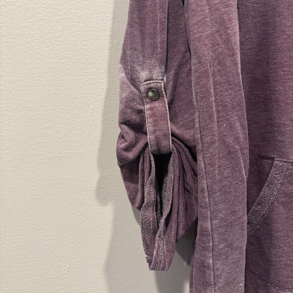 Calvin Klein Sweater Purple Long Sleeve Knit Cowl Neck Soft Causal Women sz XXL - Picture 4 of 10